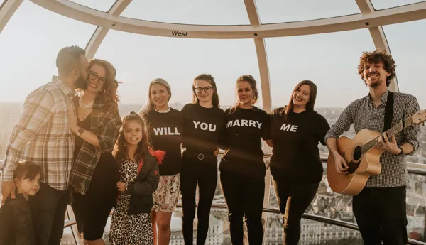 A Proposal Pod on the London Eye!